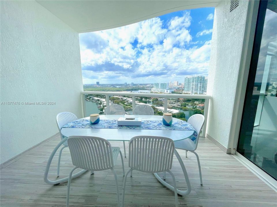 opening from the Kitchen/ Dining Area - Double entry