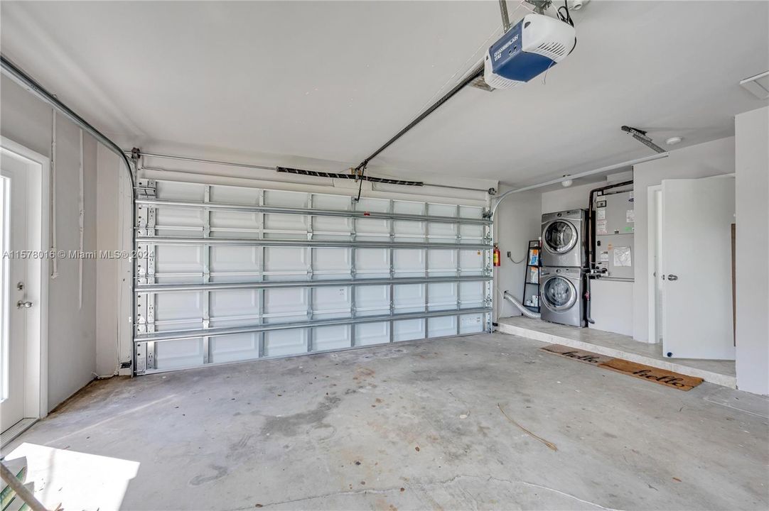 Full two car garage with laundry.