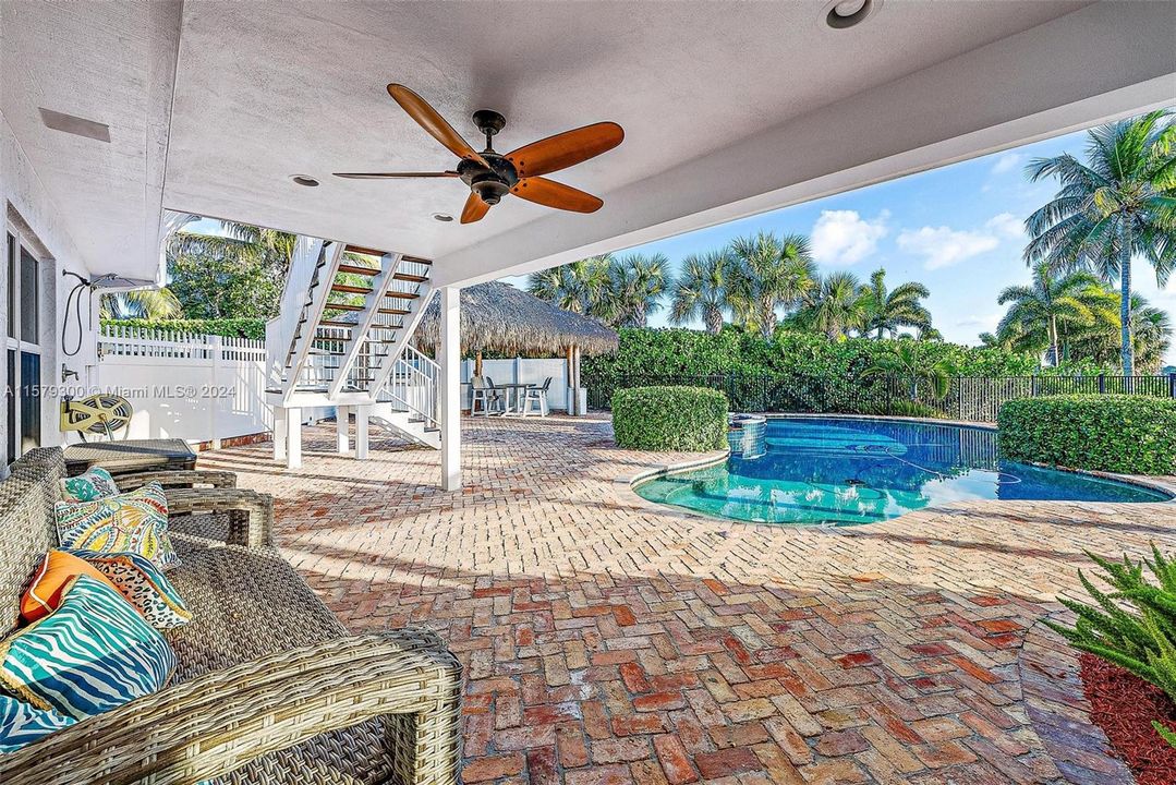 Patio Lanai Overlooking Pool