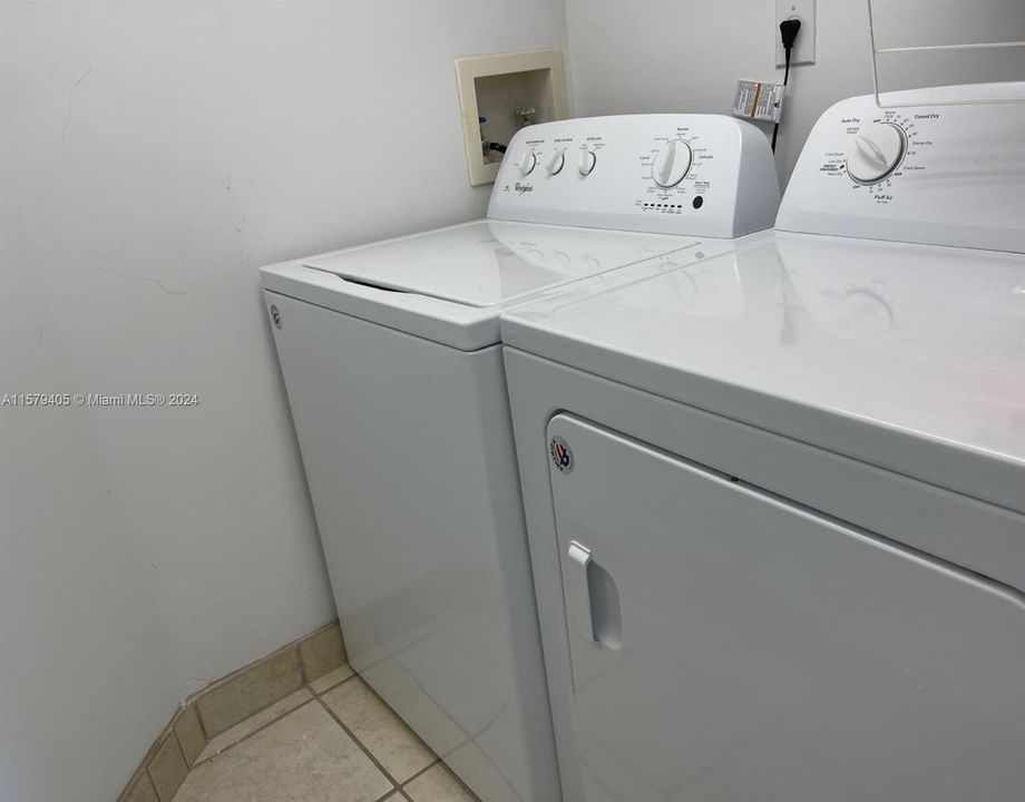 Large Laundry Room in Unit