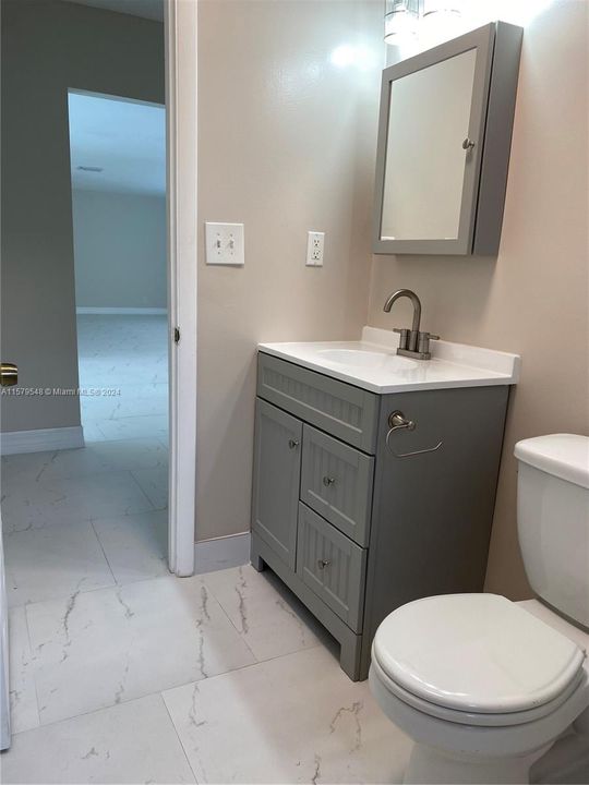 Guest Bathroom includes a shower.