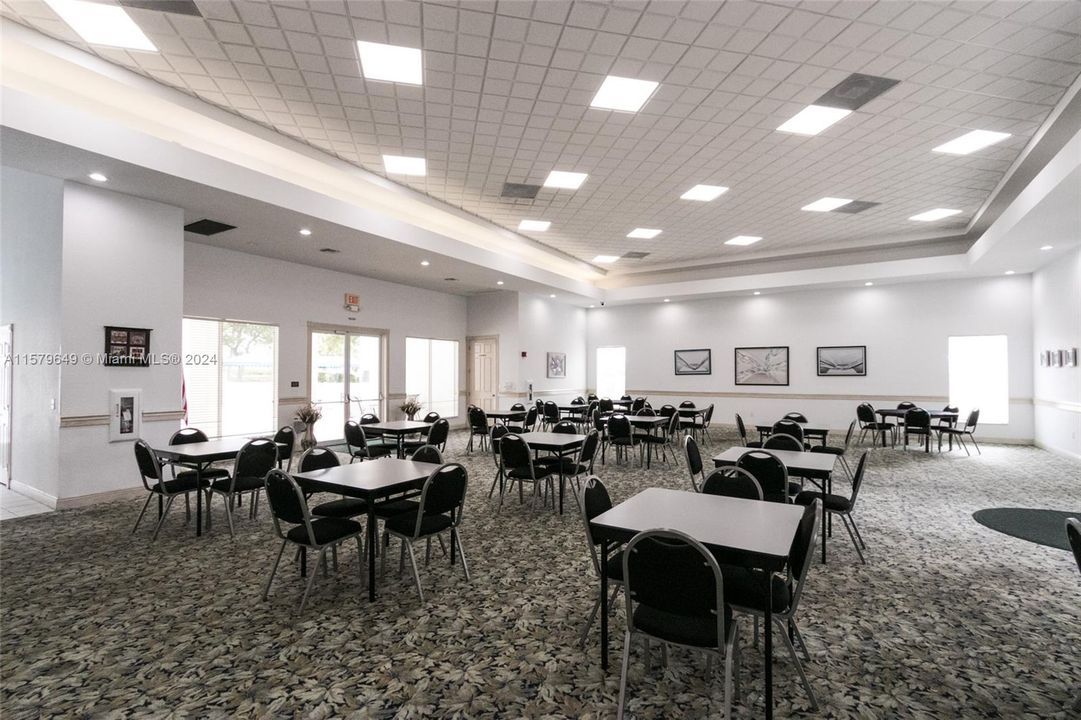 Community room in the Southampton clubhouse
