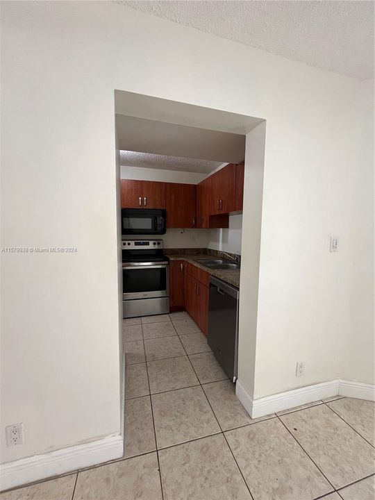 Kitchen View from Living Area