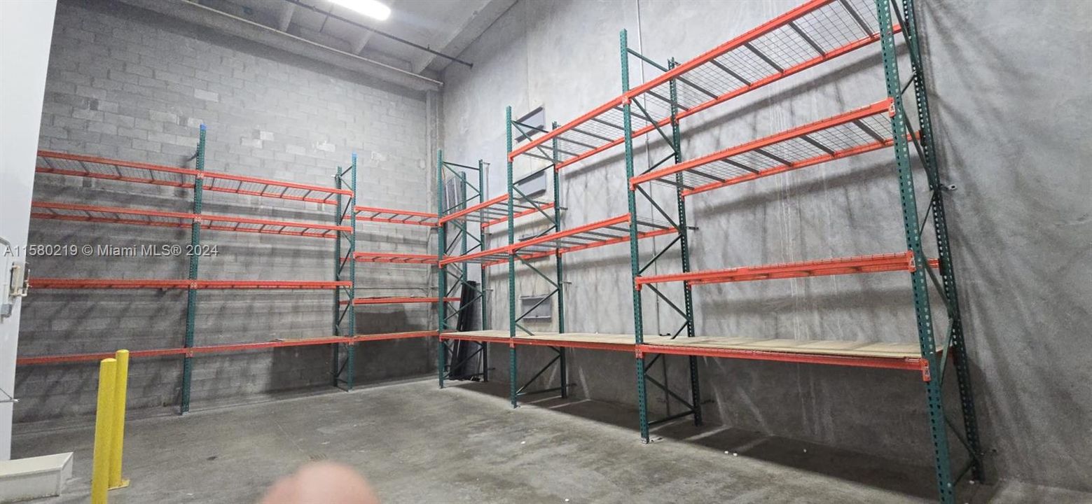 warehouse include brand new shelves