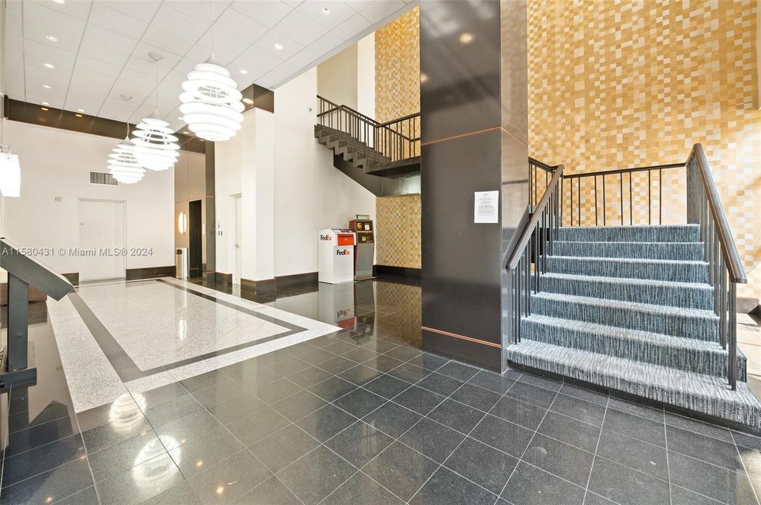 Beautiful and modern building. Elevators and stairs to second floor.