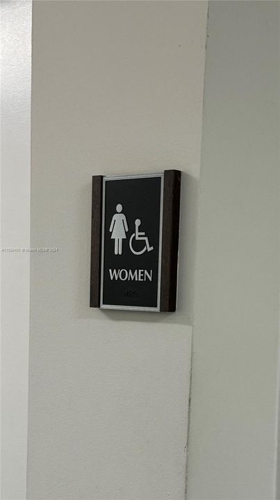 Bathroom for Ladies and Gentlemen on same floor.