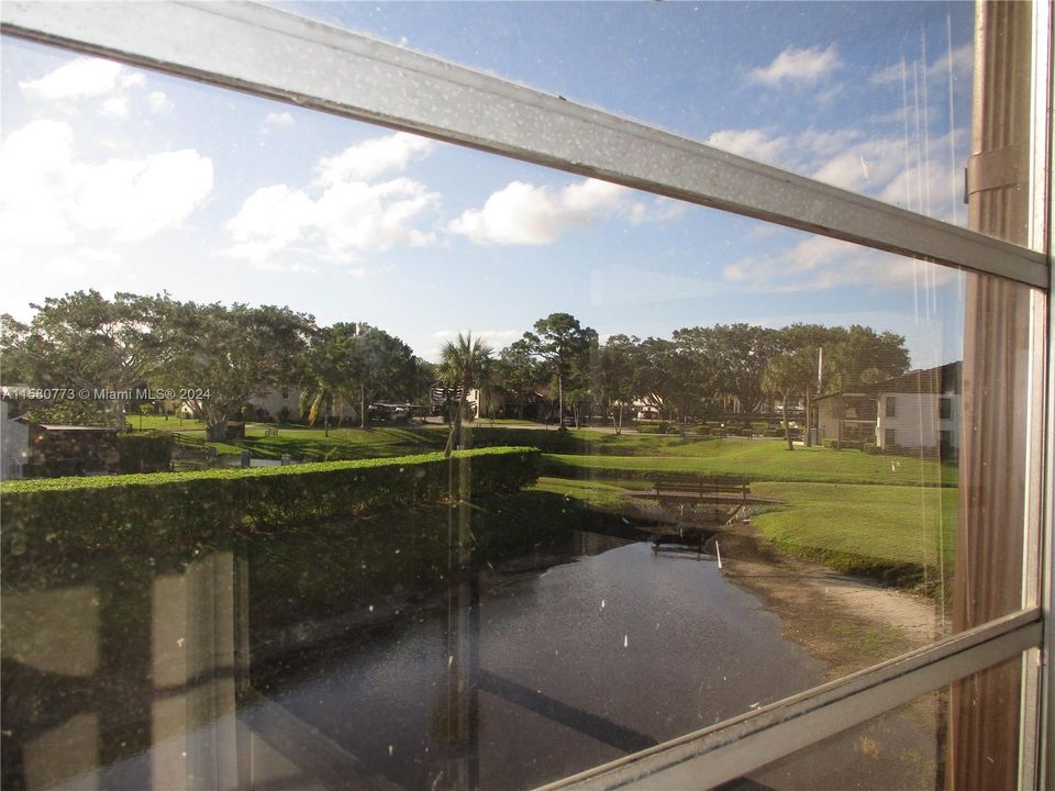 VIEW FROM ENCLOSED PATIO