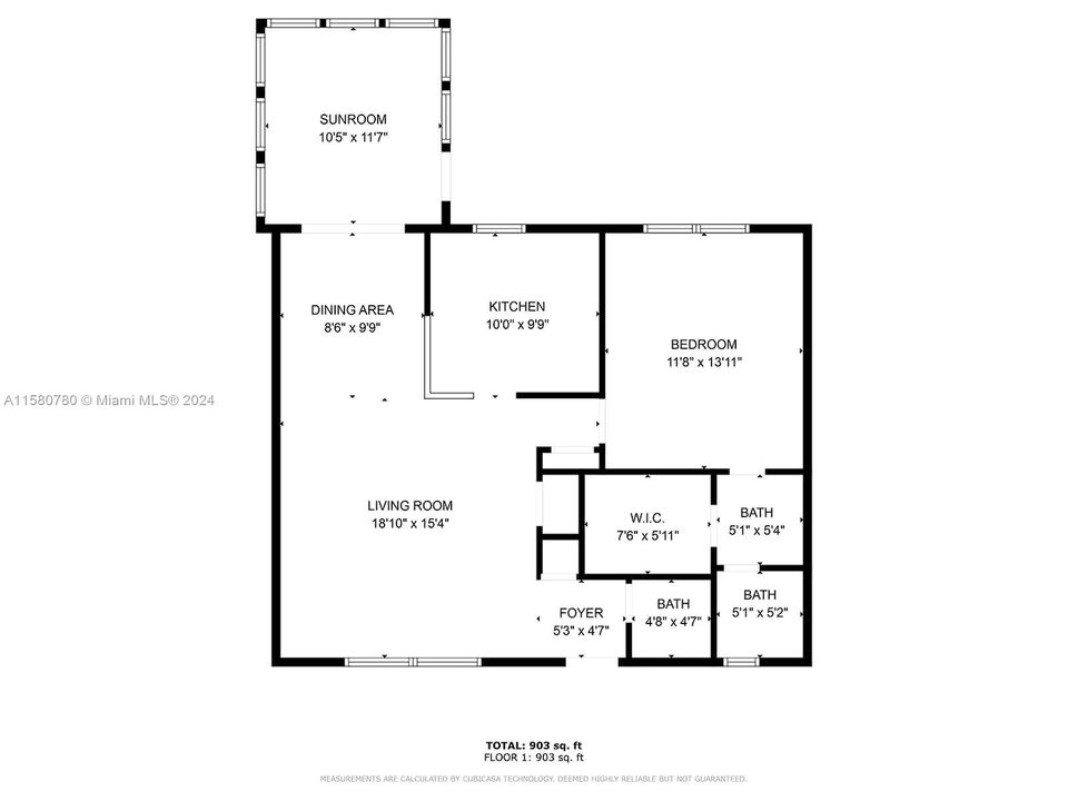 Active With Contract: $195,000 (1 beds, 1 baths, 670 Square Feet)
