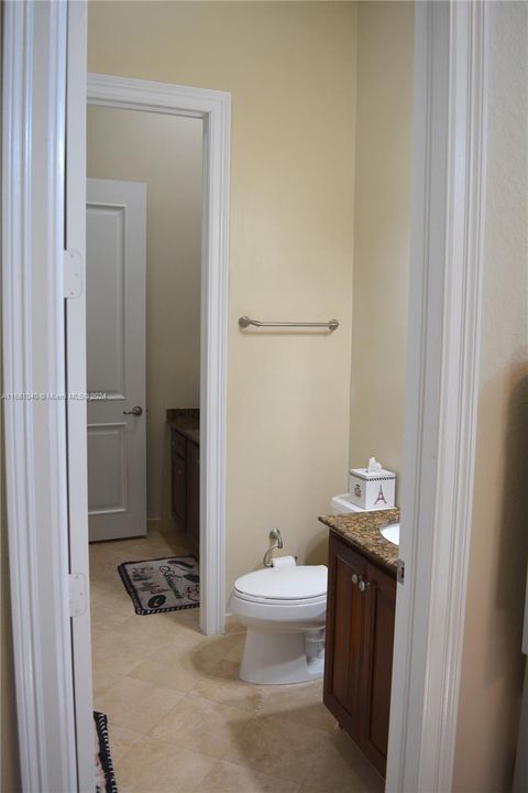 dual sink bathroom between bedrooms #1 & #3