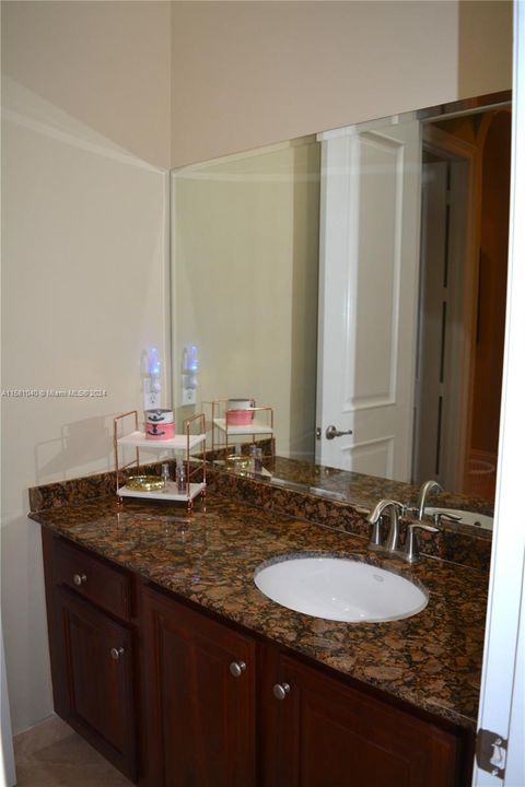 dual sink bathroom between bedrooms #1 & #3