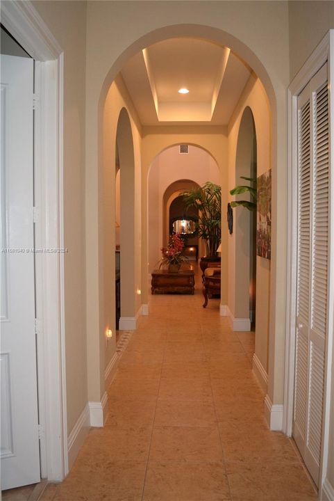 hallway leading to bedrooms
