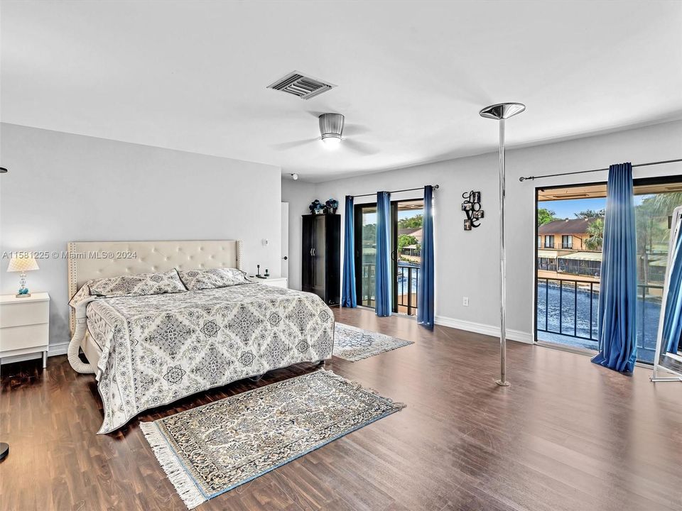 The entire second floor is the spacious Master Bedroom with lakeview