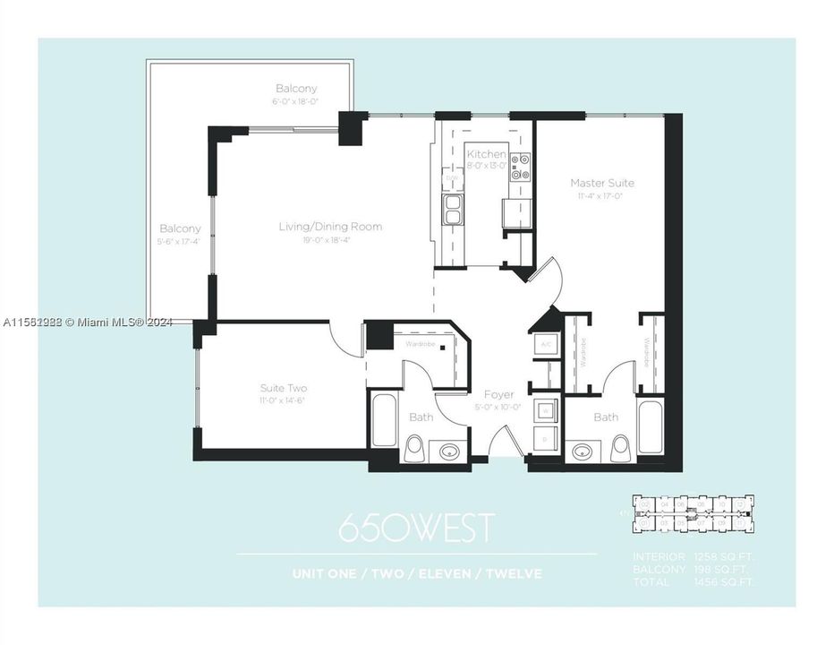 最近租的: $6,000 (2 贝兹, 2 浴室, 1147 平方英尺)
