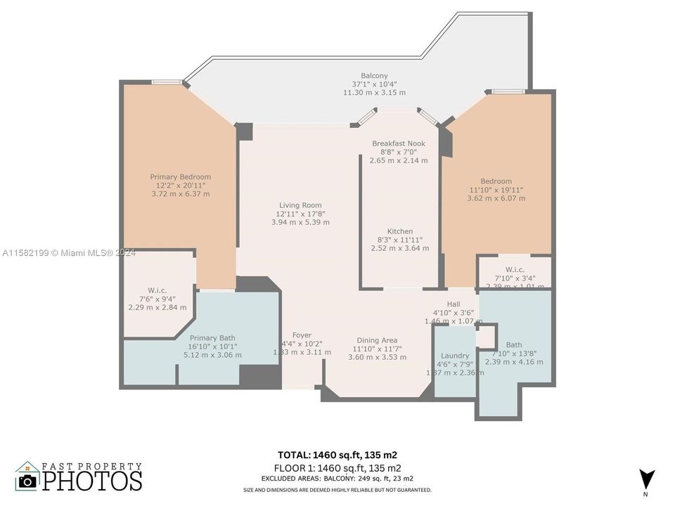For Sale: $649,722 (2 beds, 2 baths, 1460 Square Feet)