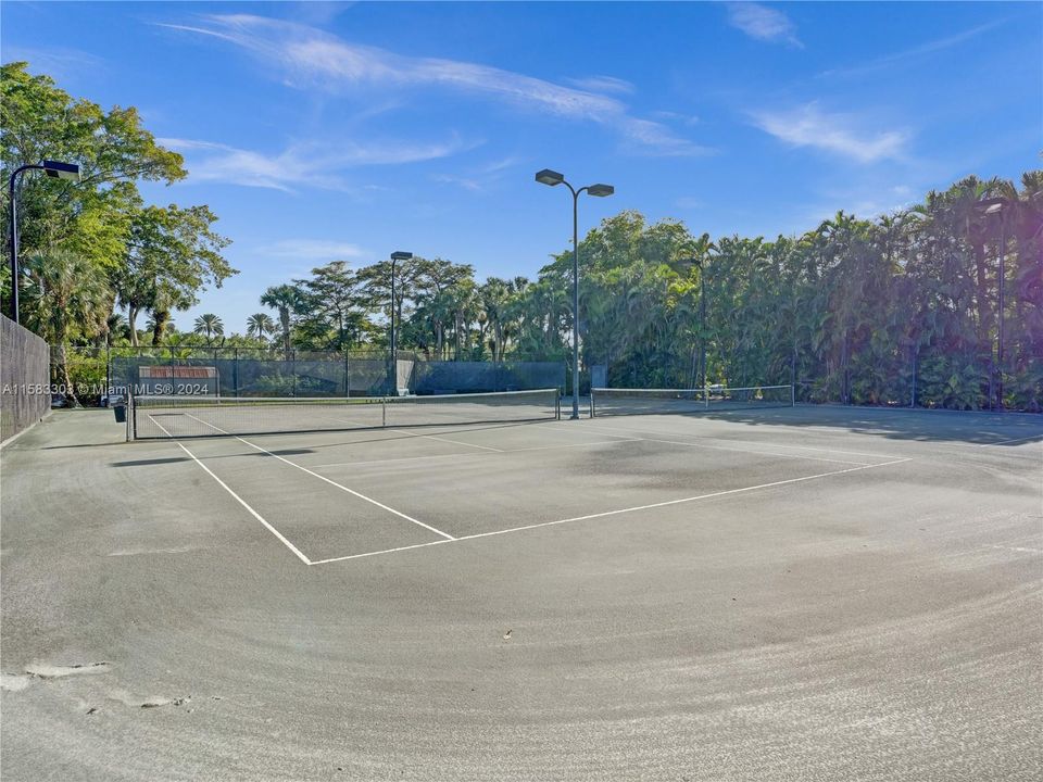 Club tennis courts