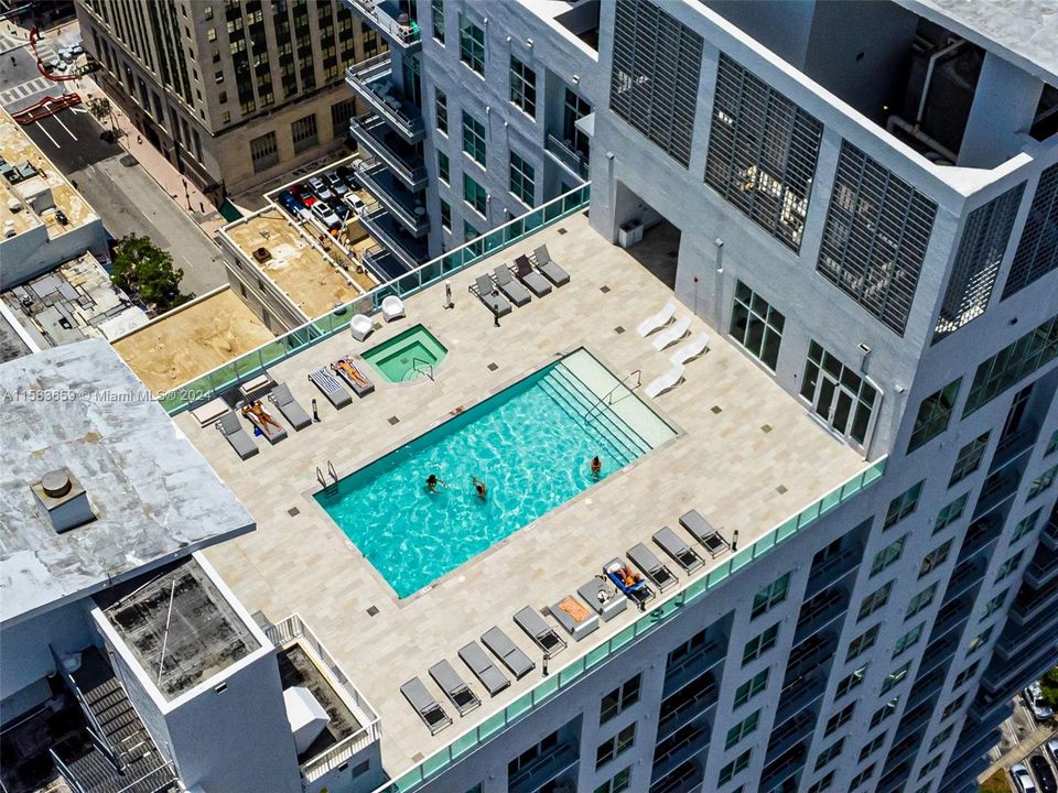 roof top pool/spa