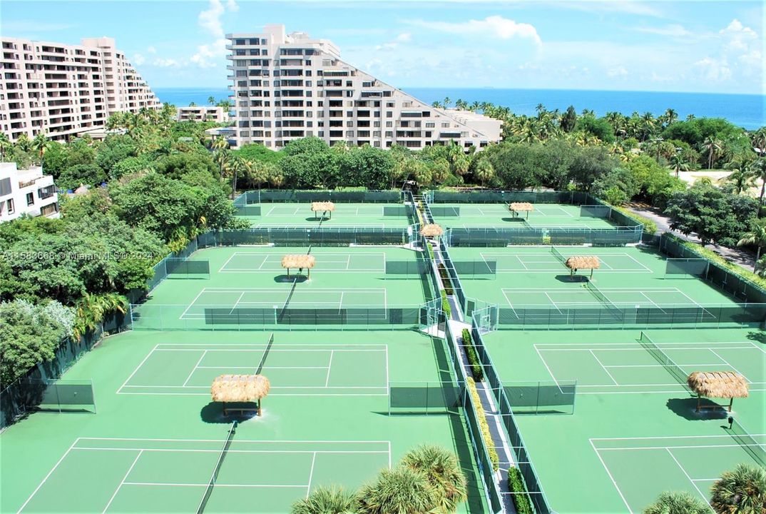 12 Tennis courts on site