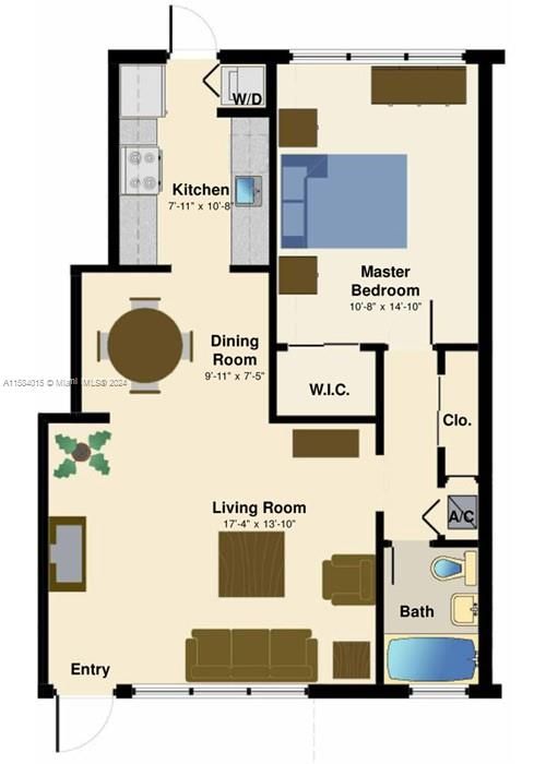 For Rent: $2,375 (1 beds, 1 baths, 750 Square Feet)