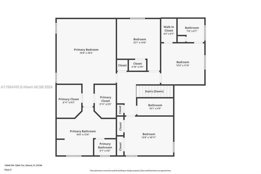 Second level floor plan