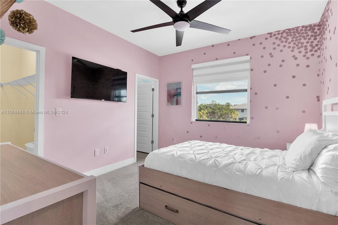 fourth bedroom with ensuite bathroom