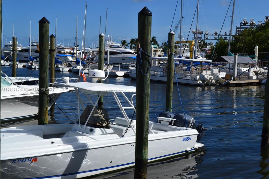 Boat rentals and boat slips available nearby in the heart of Coconut Grove.