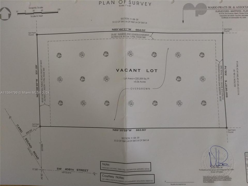SURVEY VIEW OF SUBJECT PROPERTY