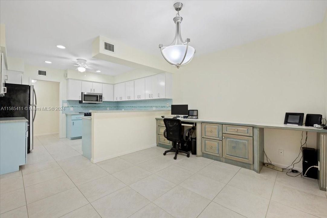 Plenty of room in your kitchen. Bonus Office area built in off to the end.