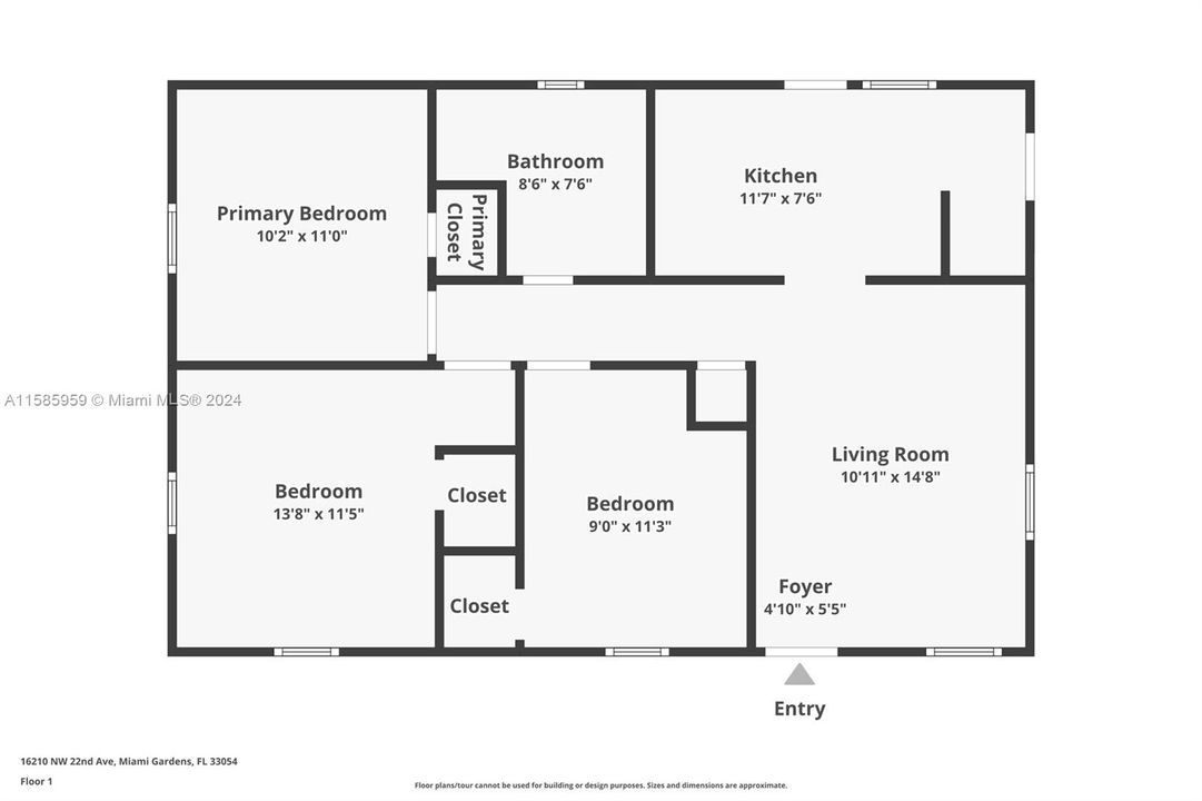 Active With Contract: $375,000 (3 beds, 1 baths, 864 Square Feet)