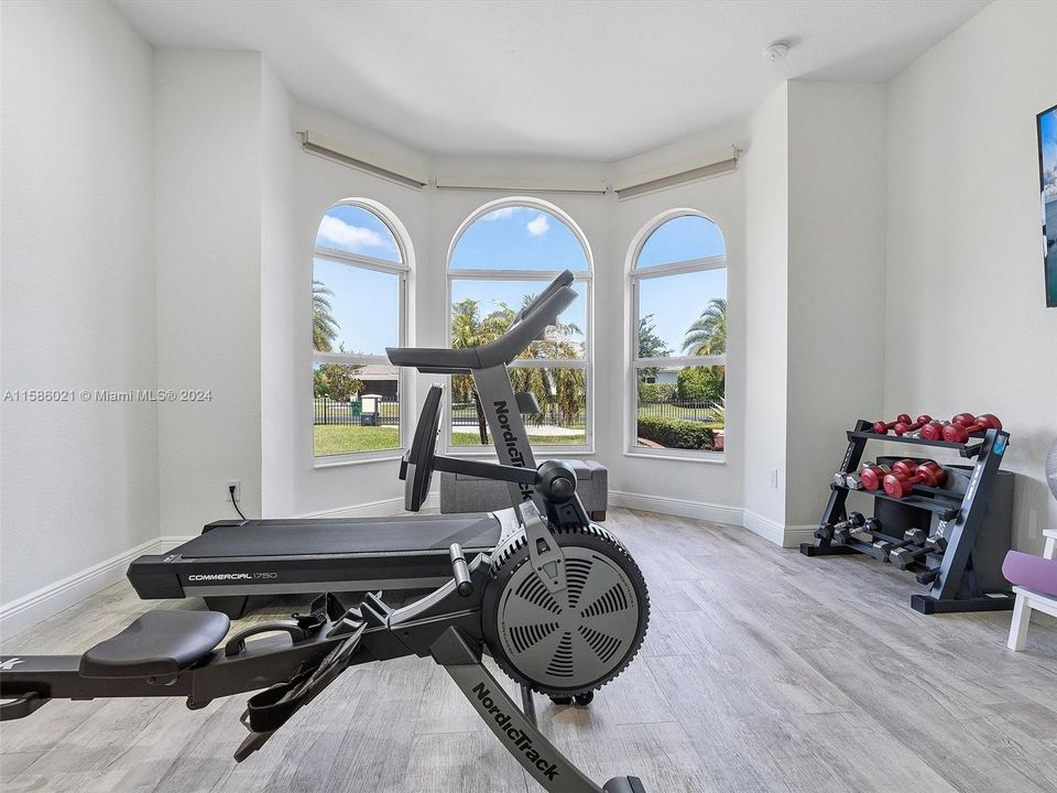 Used as a gym