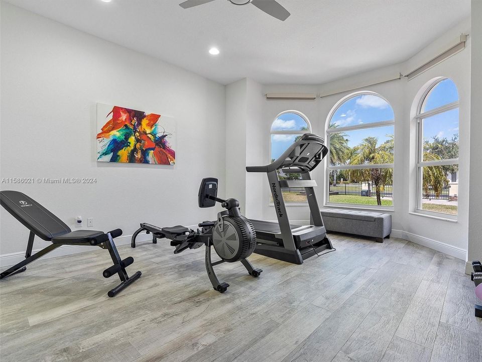 Bedroom # 4 used as a Gym