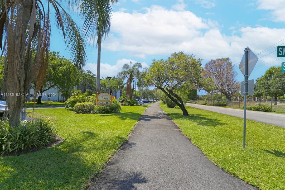 PEACEFUL WALK PATH AROUND COMMUNITY