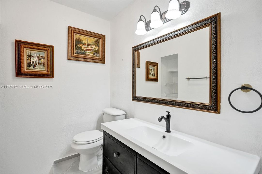 Completely renovated Bathroom #3 next to kitchen
