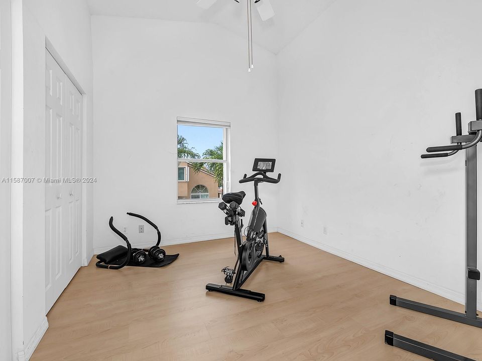 Bedroom/Exercise Room