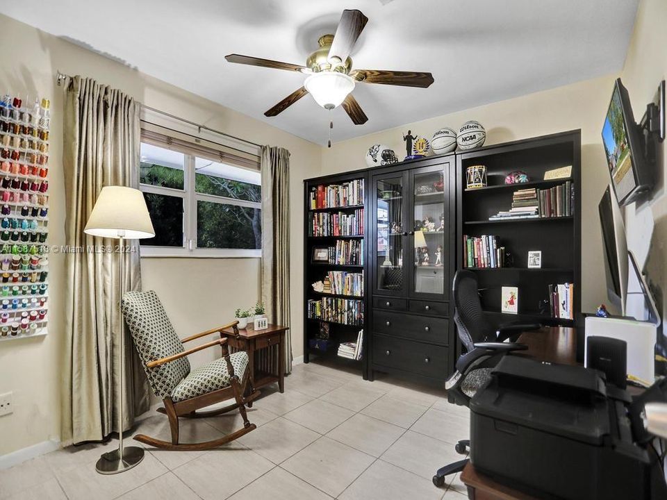 4th bedroom doubles as a huge office with lovely sitting area