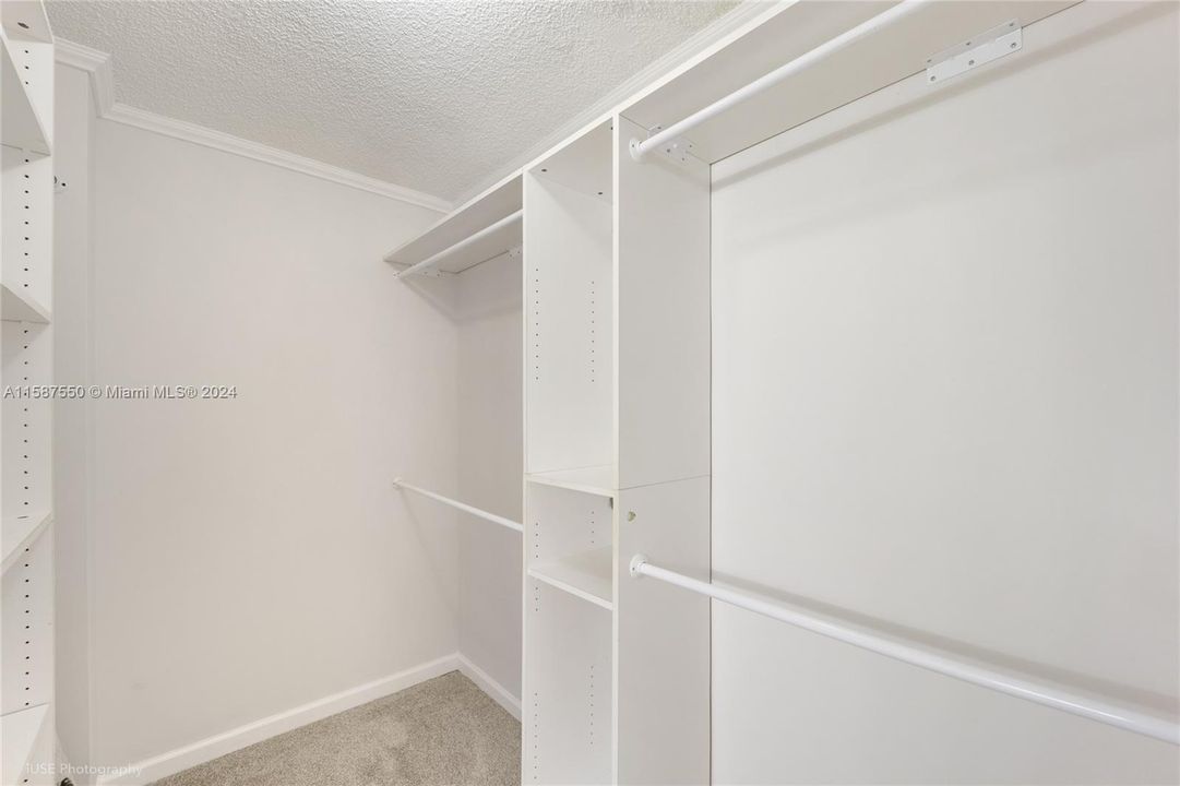 Master bedroom walk-in closet