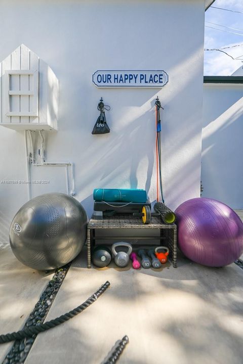 Workout area