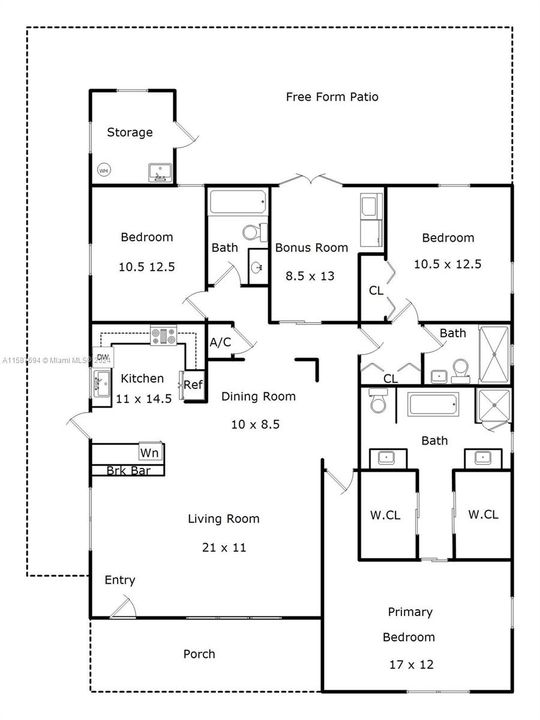 En Venta: $1,299,000 (3 camas, 3 baños, 1766 Pies cuadrados)