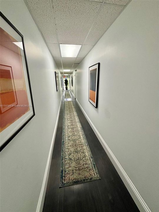 Hallway to unit.