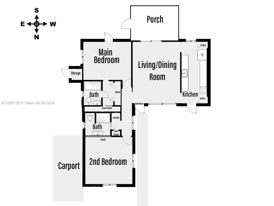 Active With Contract: $515,000 (2 beds, 2 baths, 1143 Square Feet)