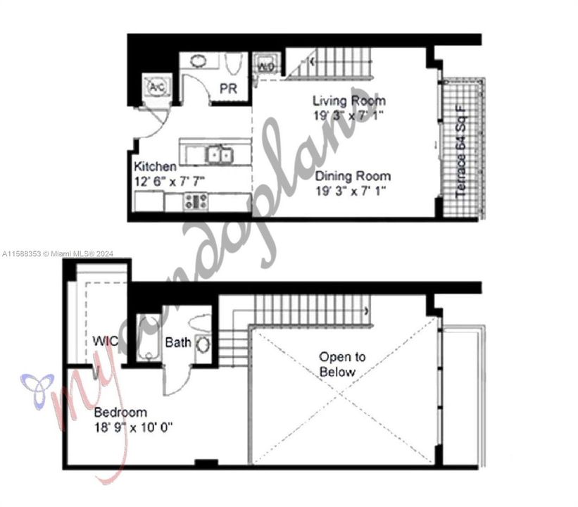 For Sale: $649,000 (1 beds, 1 baths, 974 Square Feet)