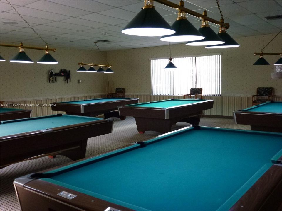 Billiard room at Main Clubhouse