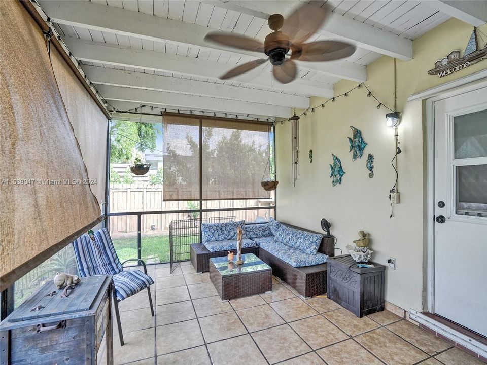 Oversized Screened patio off master bath and family room