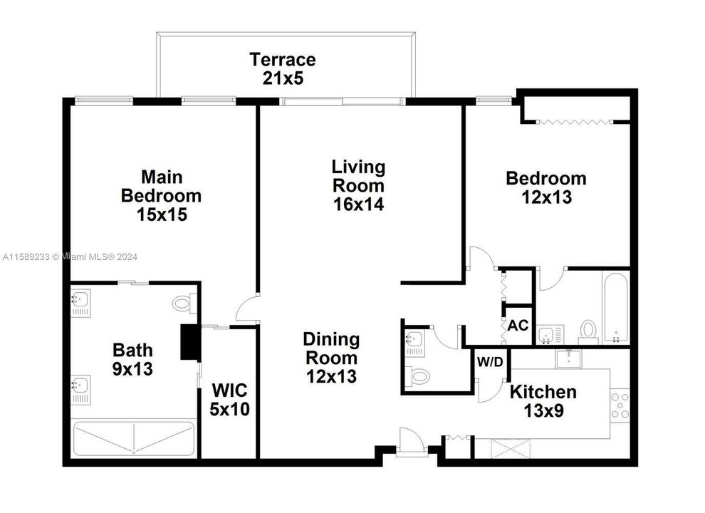 Active With Contract: $5,200 (2 beds, 2 baths, 1423 Square Feet)