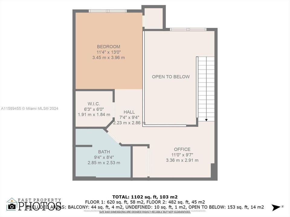 For Rent: $3,200 (2 beds, 2 baths, 1172 Square Feet)