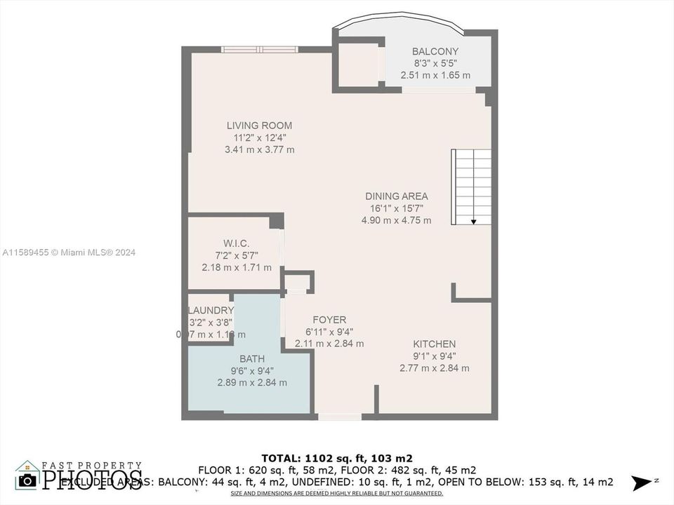 For Rent: $3,200 (2 beds, 2 baths, 1172 Square Feet)