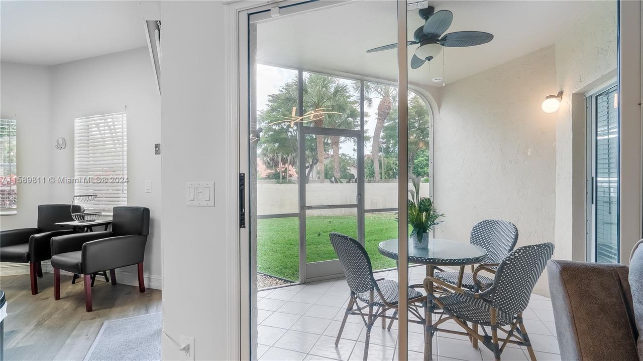 Sunroom / Patio off Kitchen