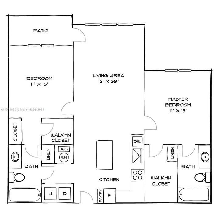 Recently Rented: $2,681 (2 beds, 2 baths, 1074 Square Feet)