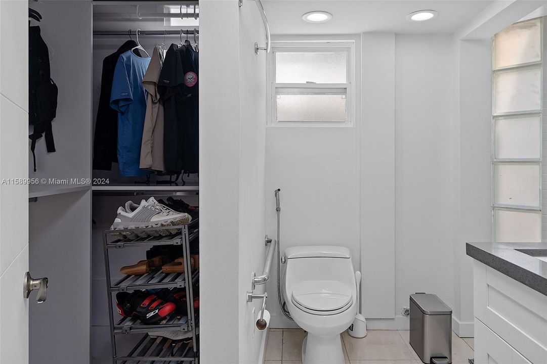 Master Bath and closet