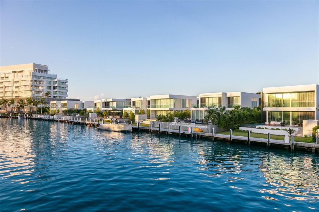Canal in front of Ritz-Carlton Residences Miami Beach