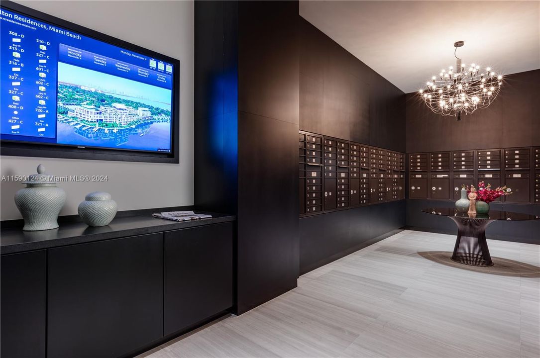 Ritz-Carlton Residences amenities: Mail Room